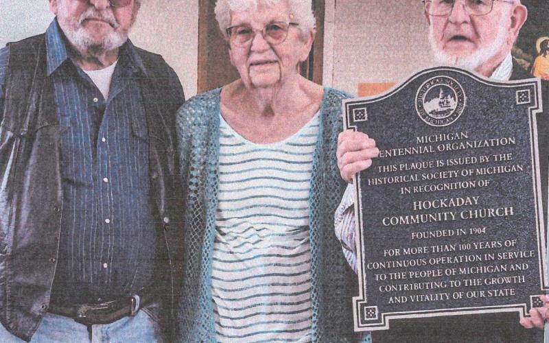 Hockaday Community Church receives plaque