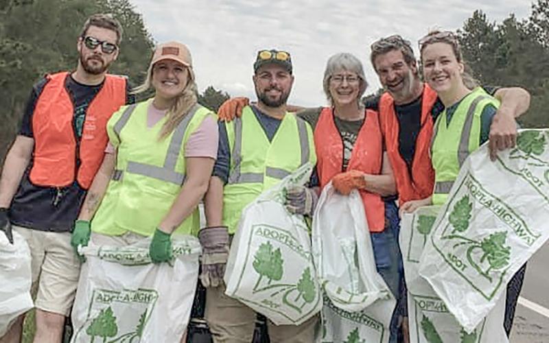 Adopt-a-Highway volunteers. DEPARTMENT OF TRANSPORTATION