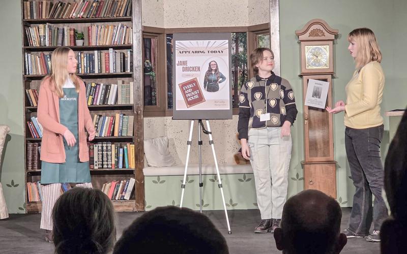 Books on stage find new life