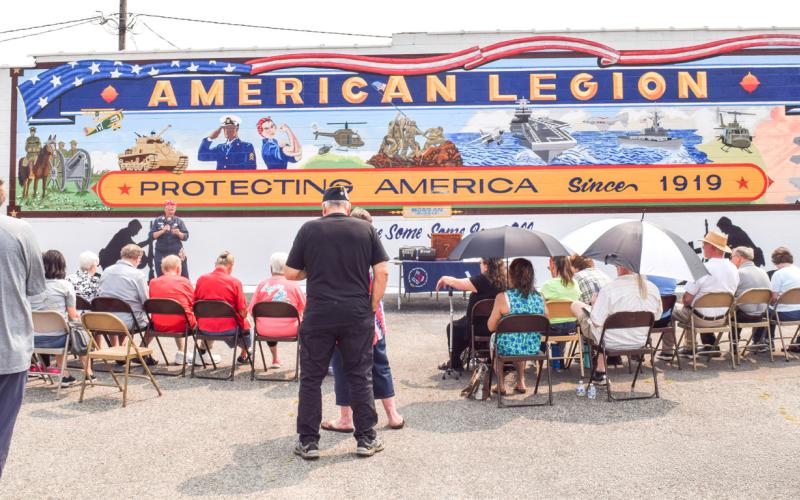 Gladwin American Legion Post 171, located at 128 N. Silverleaf, unveiled a new military memorial mural on August 3, 2025. Painted by local artists Eric and Lynn Morgan, the mural adorns the north wall of the building to honor military service. The project was celebrated with a dedication ceremony featuring guest speakers.