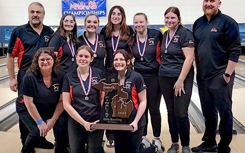 Lady Beavers place second in the state for Division 4 girls bowling