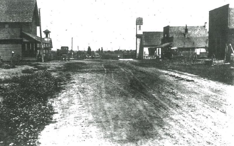 Pictured is Hockaday Village in 1916.
