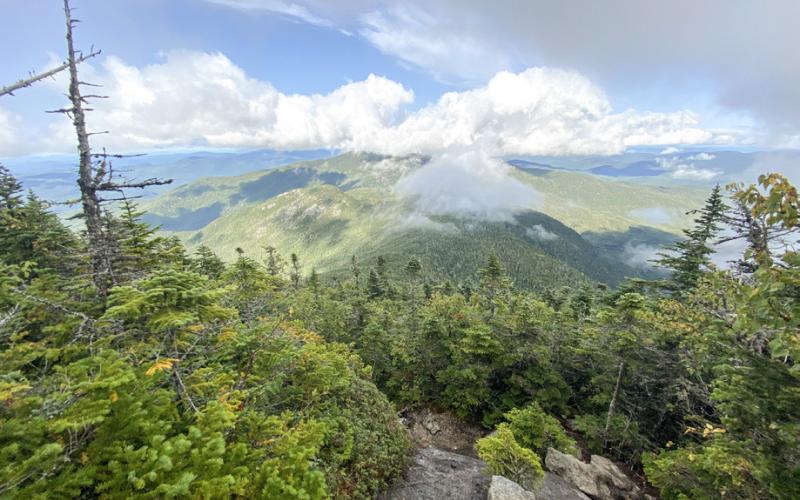 View from the Mahoosuc Arm on the Appalachian Trail.
