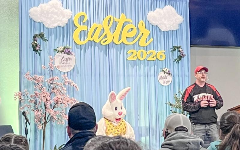 WEATHER BAD; EASTER SPIRIT GREAT