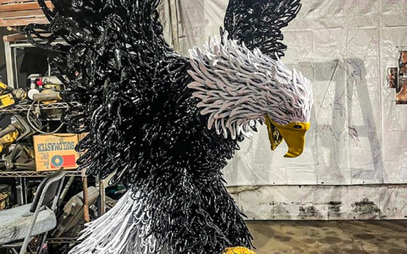 Unlike the others, this sculpture of Jeff’s was painted.