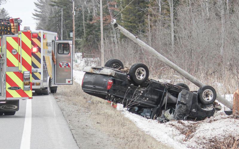 Vehicle roll over in Clement Township causes personal injury