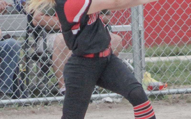 Beaverton’s Rylan Tabaszewski rips a threerun homer during last week’s doubleheader with visiting Harrison.