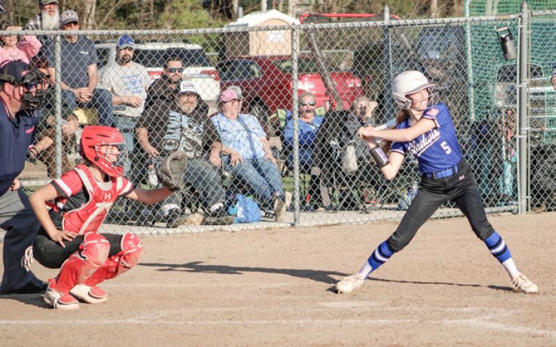 Kelsie Greaves hit a two-run single to spark a rally that led to Gladwin’s victory over Standish in the second game of a doubleheader last Tuesday.