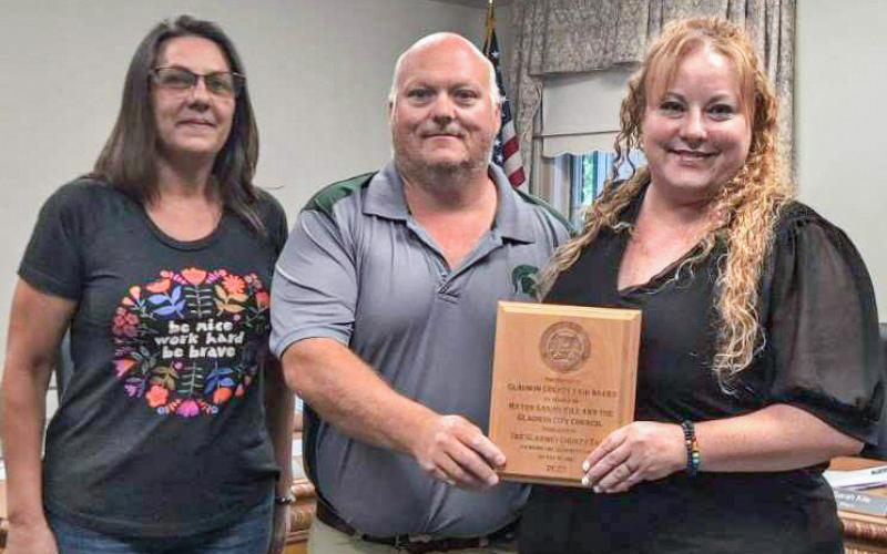 Pictured left to right are: Cristy Gutierrez, Fred Shaver, and Sarah Kile.