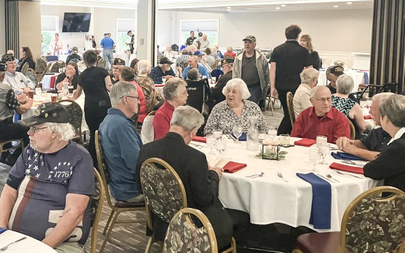 A big crowd gathered Thursday at Riverwalk for the annual Gladwin County Veterans Appreciation Dinner.