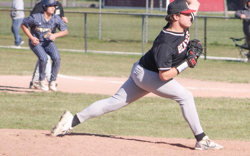 Beaverton’s Landon Love got the win Thursday when the Beavers beat Ogemaw Heights 2-1 in the second game of a doubleheader.