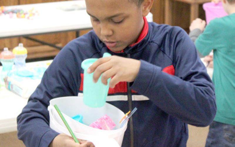 Church provides gift baskets to foster kids