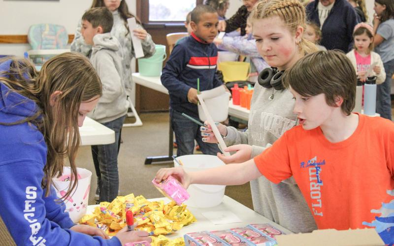 Church provides gift baskets to foster kids