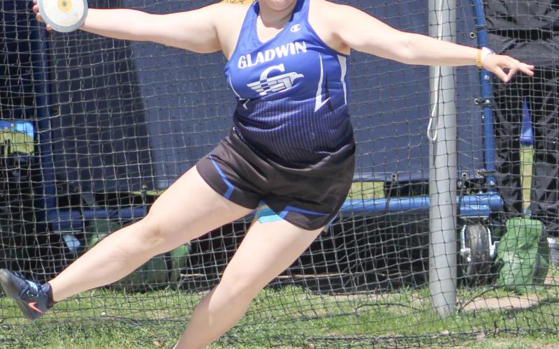 Gladwin’s Makenzie Price finished second in the discus Saturday at the Division 2 state meet in Hamilton.