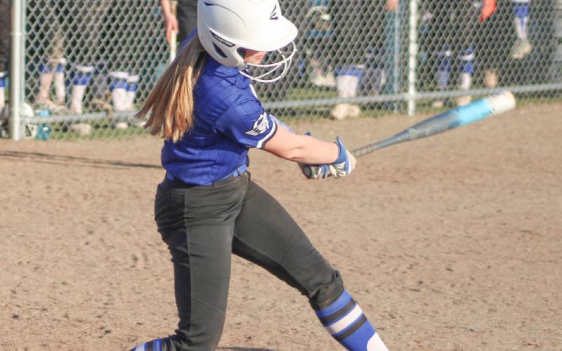 Zoe Roberts hit doubles in two of the four games played by the Gladwin softball team last week.
