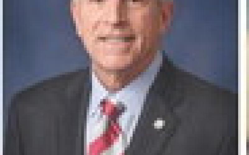 Gov. Gretchen Whitmer advocated restrictions on cellphone use in schools during her State of the State address. Inset photo, the lead sponsor of a bill to restrict student use of cellphones is Rep. Mark Tisdel, R-Rochester Hills. Inset photo provided by House of Representatives. DONTÉ SMITH