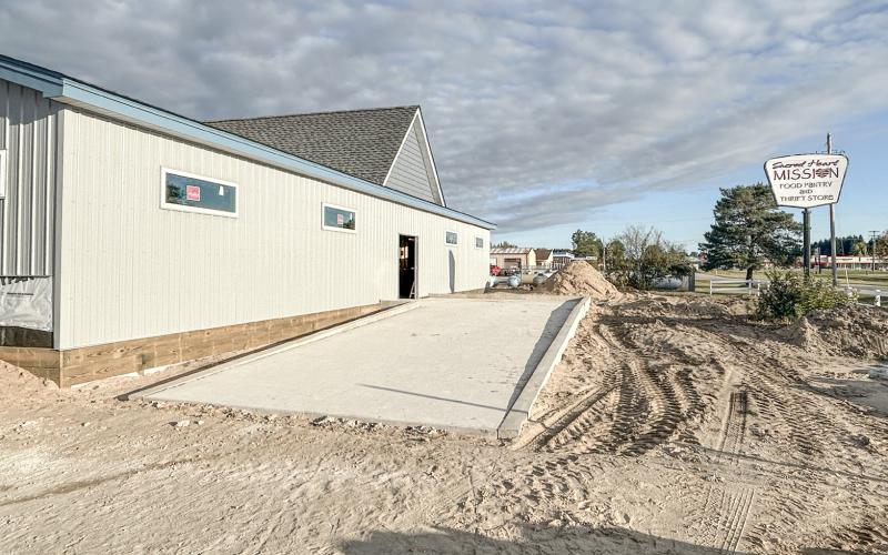 Crews continue working on the Sacred Heart Mission expansion. The mission is still open and operational. The expansion is planned to open in the spring.