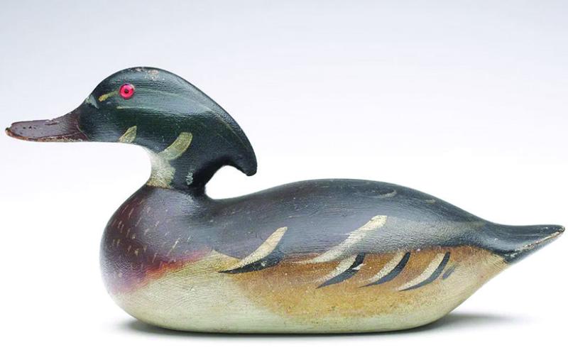 Decoys by the Mason Decoy Factory, like this Challenger-grade mallard duck, are some of the most famous and most desirable among collectors. GUYETTE &amp;amp; DEETER, INC.