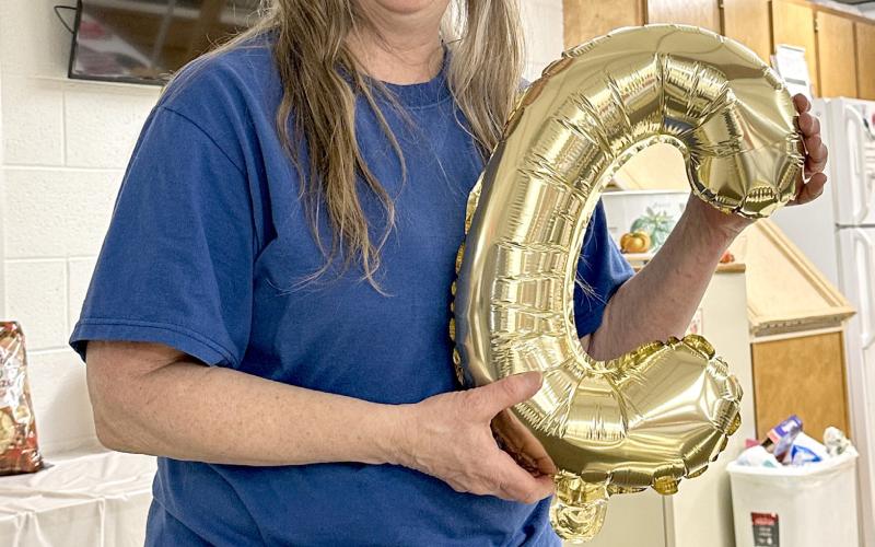 Coral Beth Rowley at her retirement party on April 6, 2023. Rowley will officially retire from MSU Extension in early May after 25 years.