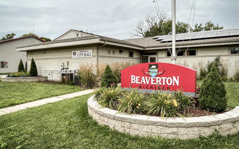 Beaverton City Hall, located at 128, Saginaw St., Beaverton.