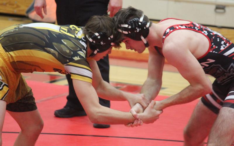 Beaverton Wrestling split against Ogemaw and Farwell