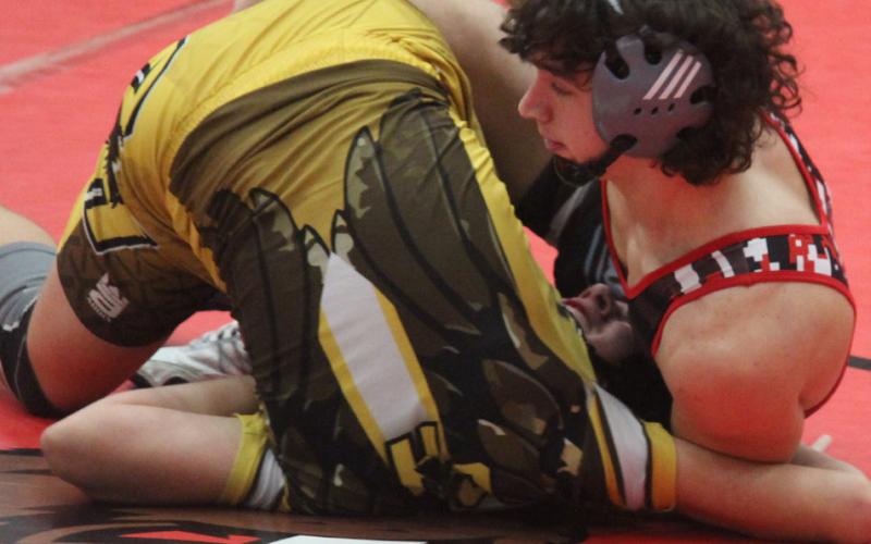 Beaverton Wrestling split against Ogemaw and Farwell
