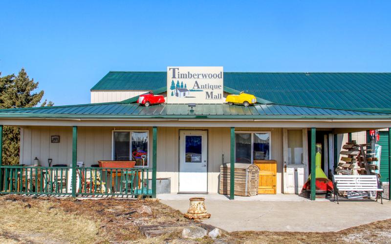 Timberwood Antique Mall is located at 4991 M-30, at the corner of Brushaber Road in Billings Township.