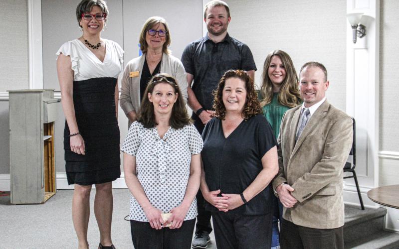 Members of the Gladwin County Chamber of Commerce posed with the speakers from Friday’s event. Missing from the photo is Judge Marcy Klaus.