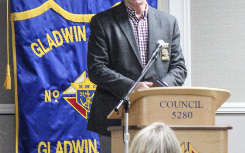 Gladwin County Sheriff, Mike Shea, spoke at the Legislative Breakfast on January 12, 2024.