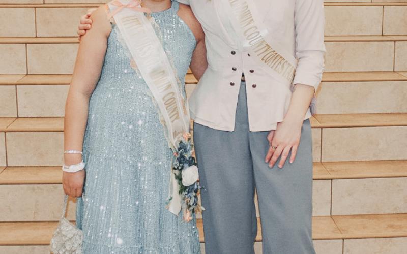 Audrey Andrist with Little Miss Moriah Curtiss. Moriah is the daughter of Sarah and John Curtiss.