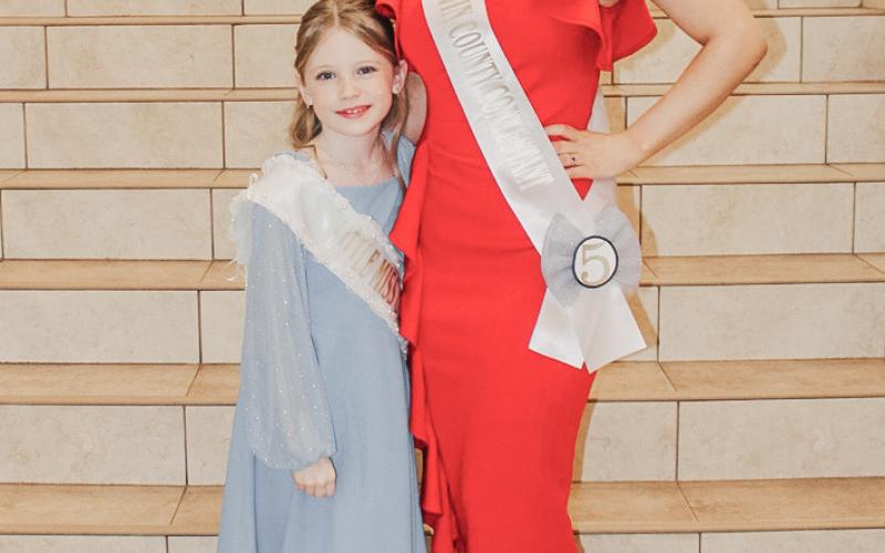 Audrey Schmidt with Little Miss Logynn Wessel. Logynn is the daughter of Cody and Kayla Wessel.