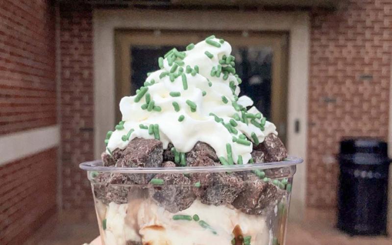 Far Better Parfait, a limited-time offering at the MSU Dairy Store. MSU DAIRY STORE