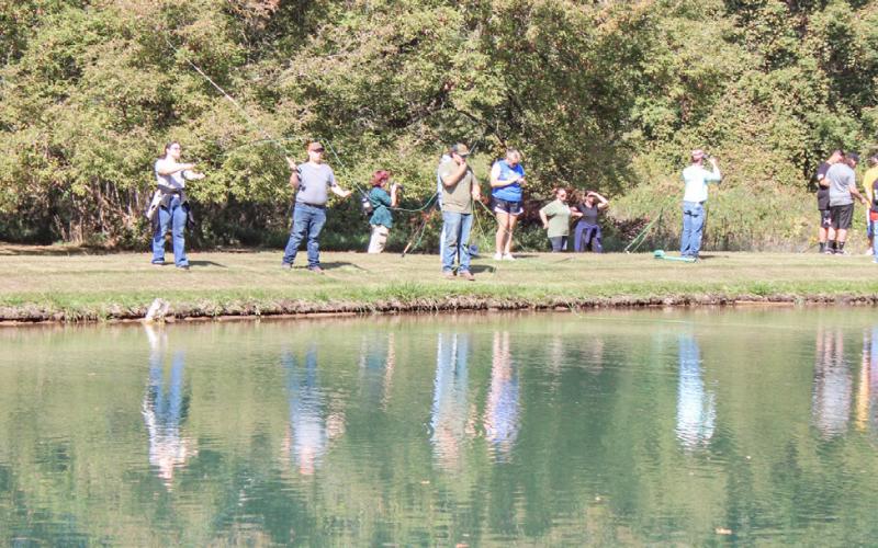 Gladwin Zoology students learn the art of fly fishing