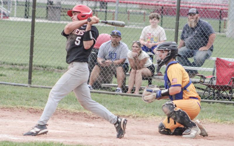 Karter Offenbecker and Beaverton slugged out a doubleheader sweep of Harrison last week to wrap up the Jack Pine Conference season.