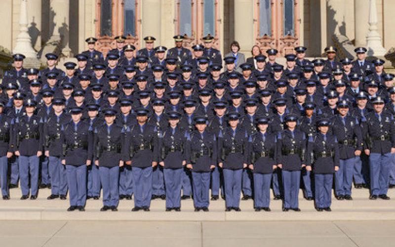 Troopers and one motor carrier officer graduate, prepare to serve Michigan