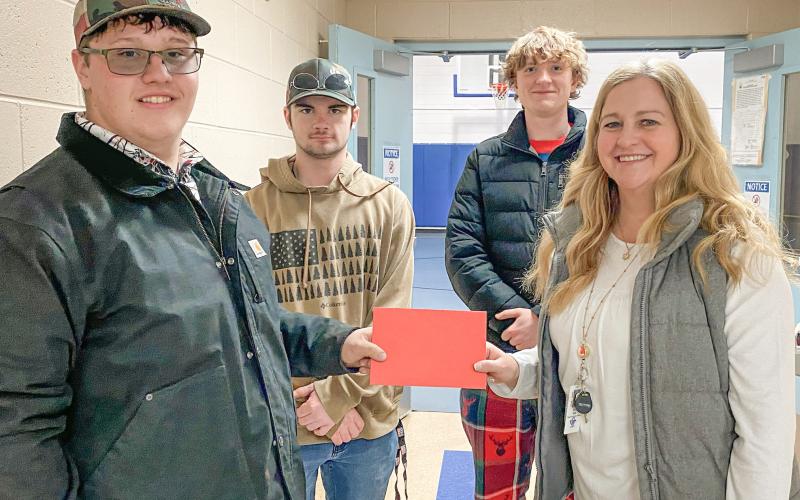 Boy Scout Troop 779 makes donation