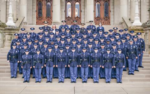 Including the 52 graduates of the 147th Trooper Recruit School, there are approximately 1,170 troopers assigned statewide, and a total of 1,860 enlisted members in the MSP.