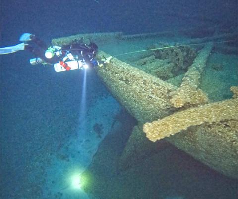 Sailing ship Mojave, doomed on Lake Michigan, now docked on National Register of Historic Places