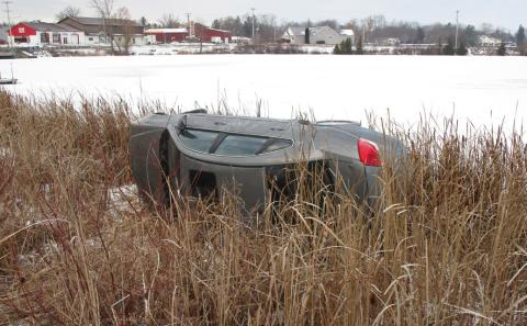 A Midland man was arrested by the Gladwin County Sheriff’s Office for several traffic violations and Carrying a Concealed Weapon after his car was found among the weeds surrounding Ross Lake in Beaverton.