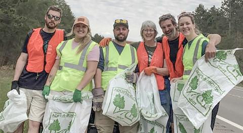 Adopt-a-Highway volunteers. DEPARTMENT OF TRANSPORTATION