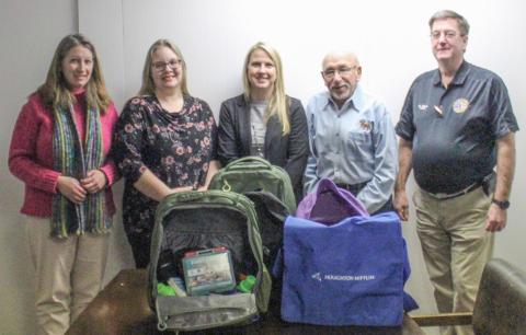 Pictured from left to right are Carrie Will, Wanda McClain, Jessica Jarosiewicz, Harold Day, and Ken Roberts.
