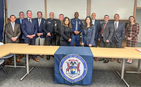 Michigan Attorney General Dana Nessel’s FORCE Team, law enforcement officials, representatives from leading Michigan retailers welcomed White House Domestic Policy Advisor Neera Tanden to a roundtable highlighting the achievements of the FORCE team.