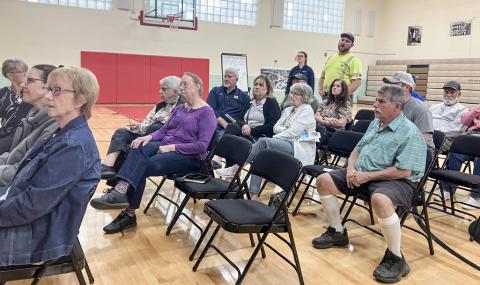 Residents gathered at the Beaverton Activity Center last Wednesday to hear plans for the Ross Lake Ecosystem Project and Beaverton Infrastructure Improvement Project.