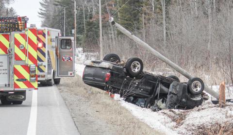 Vehicle roll over in Clement Township causes personal injury