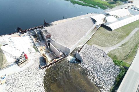 Edenville Dam as of July 3, 2025.