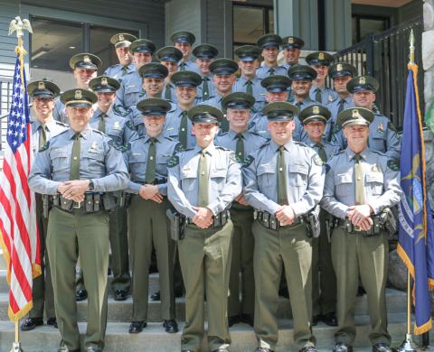 The Michigan Department of Natural Resources hosted graduation for 15 new conservation officers, in Roscommon.