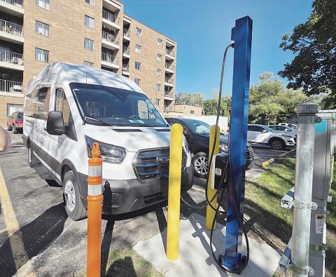 CoA receives electric vehicle from Consumers Energy