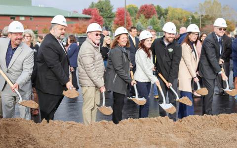 A groundbreaking ceremony took place in Mt. Pleasant for the new event center that will be used for sporting events and its annual commencement ceremony.