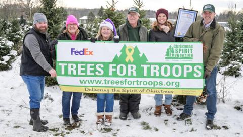 ‘Trees for Troops’ event at Wahmhoff Farms