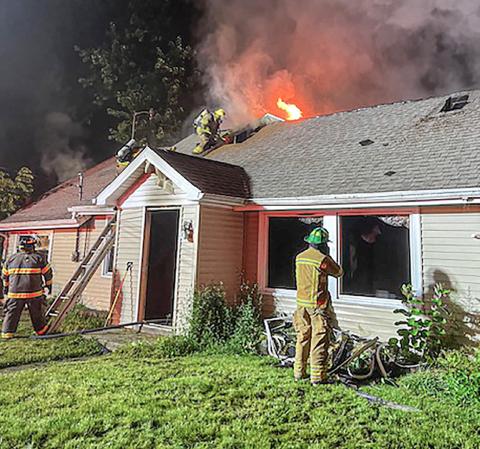 FIRE ENGULFS HOUSE IN THE CITY OF BEAVERTON